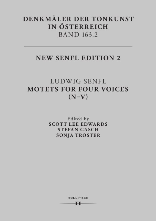 New Senfl Edition, Volume 2, Cover